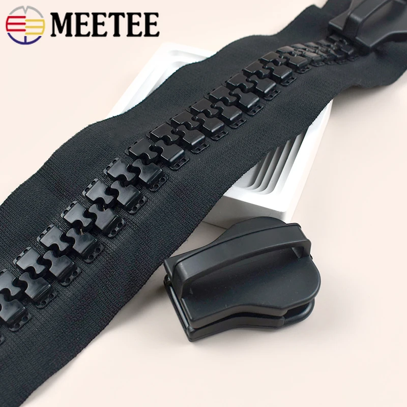 

Meetee 30# Extra Large Resin Zipper Sewing Outdoor Backpack Tent Closure Zippers Puller Slider Repair Kits Clothes Accessories