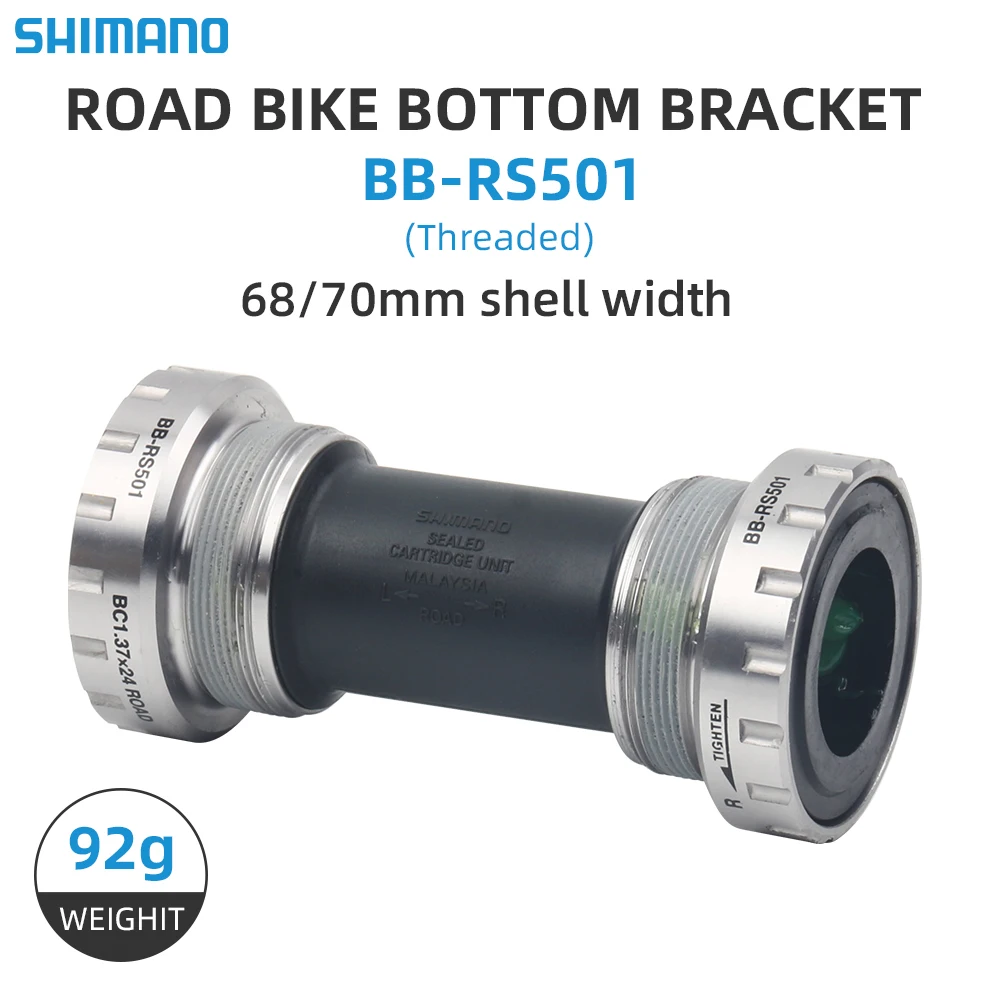Shimano BB RS501 Rennrad-Innenlager BSA 68/70mm Speed Fahrrad-Zentralbauteil Hollowtech Untere Halterung 24mm – Detail 2