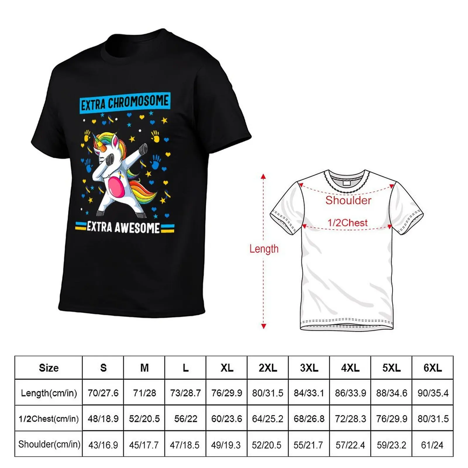 Unicorn Extra Chromosome Ext Awesome Down syndrome awareness T-Shirt rapper graphic tees anime mens graphic t-shirts anime