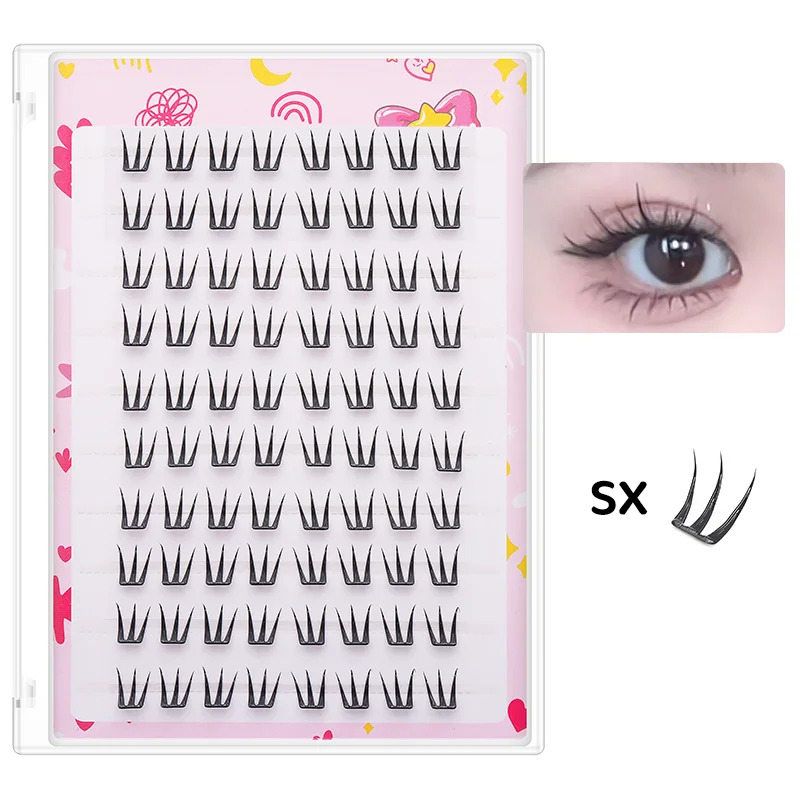 DINGSEN 10 Reihen Idol Lashes Selbstklebende Wimpern Natürliche Lange Anime Kleberfreie Cluster-Wimpern Make-up Korea Wimpern – Detail 32