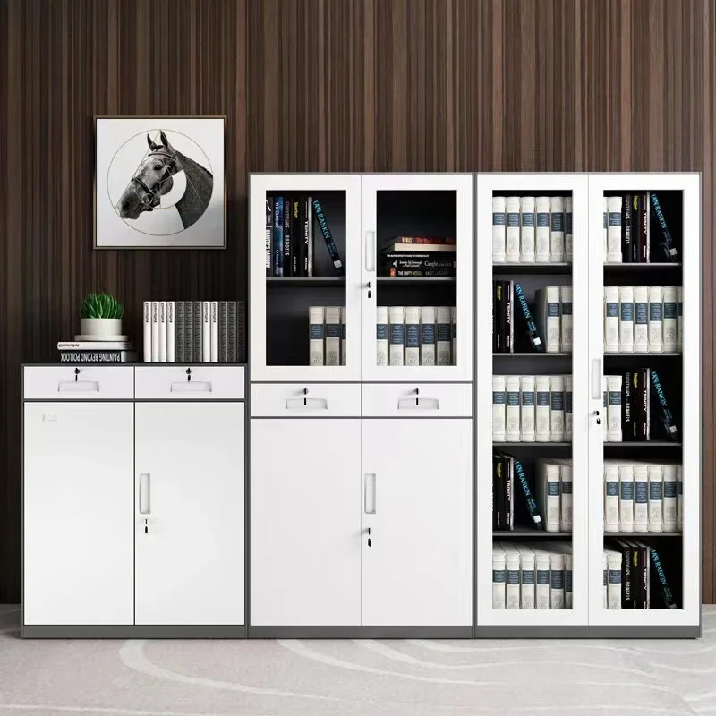 

Steel Disassembly Assembly File Cabinet Narrow SideColor Office Cabinet Thickened File Iron Certificate With Drawers Low Cabinet