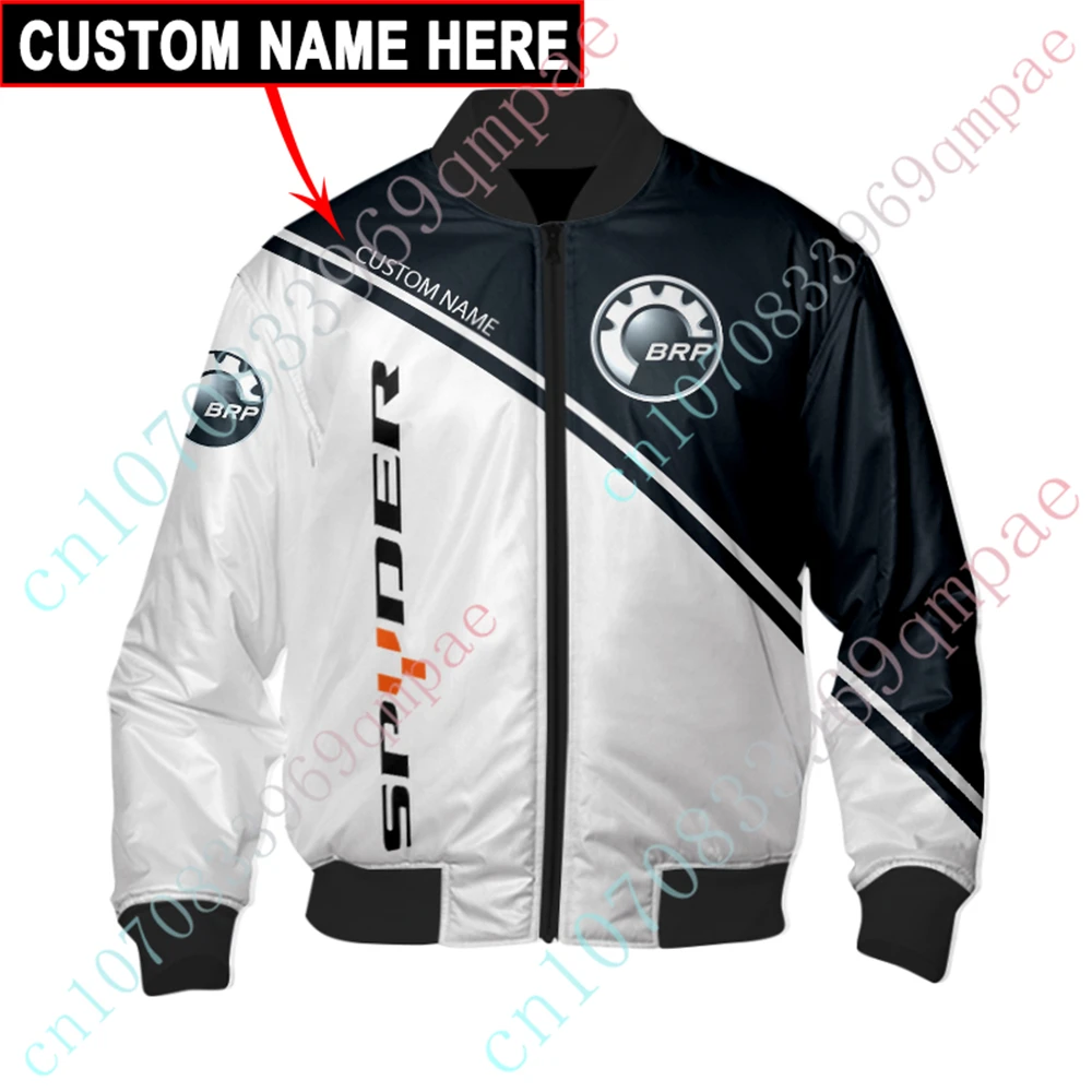 Can-am Windbreaker Jackets For Men's Clothing Bomber Jacket Harajuku Parkas Techwear Baseball Uniform Thick Coats Custom Logo