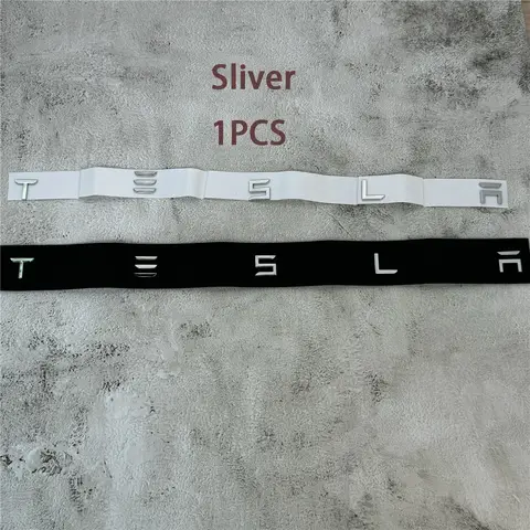1PCS Chrome Logo Car Rear Tailgate Sticker Emblem MODEL 3 S X Y accessories Badge Decal 8 best sales toyota logo black - №4