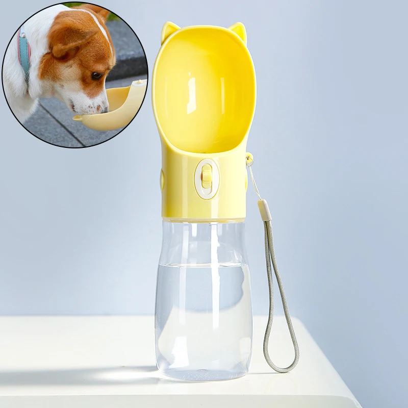 

Portable Dog Water Bottle 380ml Outdoor Travel Walking Pet Water Kettle Bottle Leakproof Durable Drinking Cat Dogs Accessories