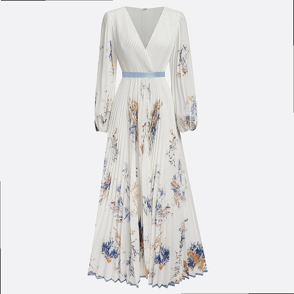 Printed Midi Dress Summer Floral Vacation Dresses Jumpsuit Playsuit