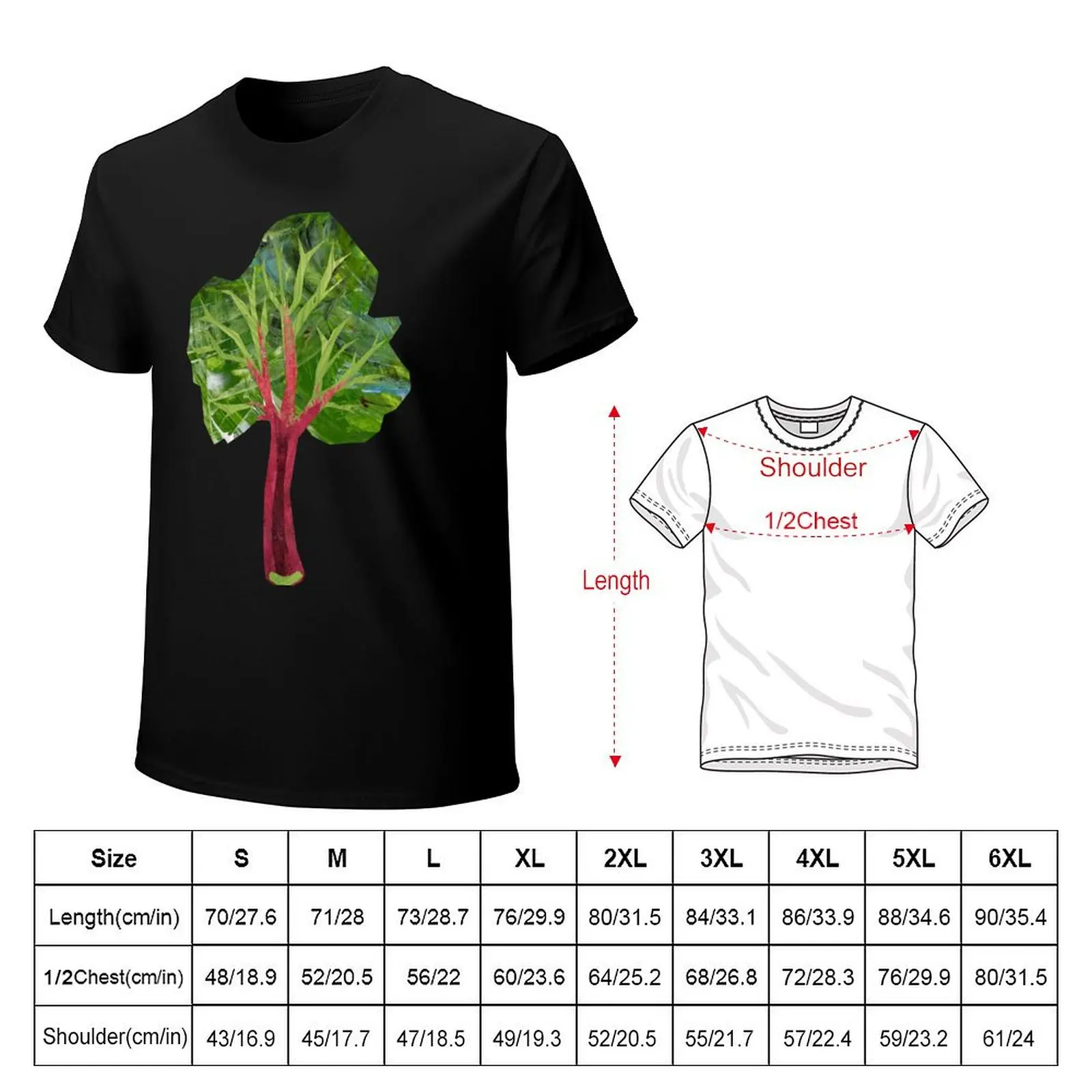 Rhubarb T-Shirt Casual Daily Wear Short Sleeve Top