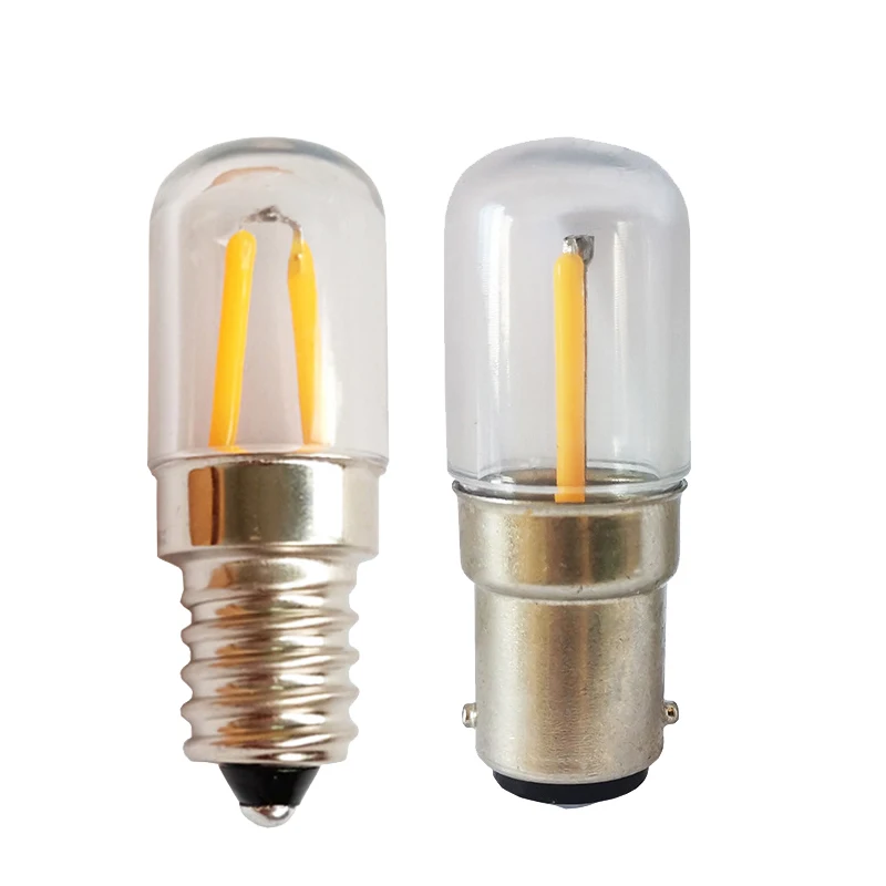 Ampoule Led Filament Light E14 B15 110V 220V 12V 24v Mini Refrigerator Bulb 1.5W Candle Spotlight B15D 12 24 Volt Sewing Lamp