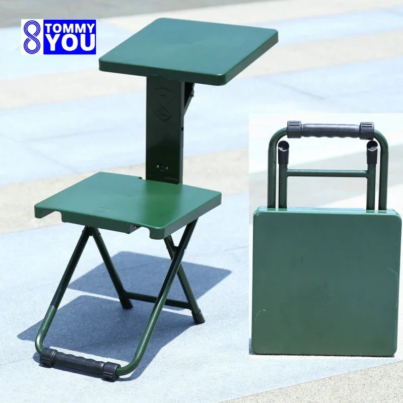 Multifunctional Outdoor Camping Folding Plastic Learning and Homework Integrated Table and Chair Portable Folding Bench Chairs