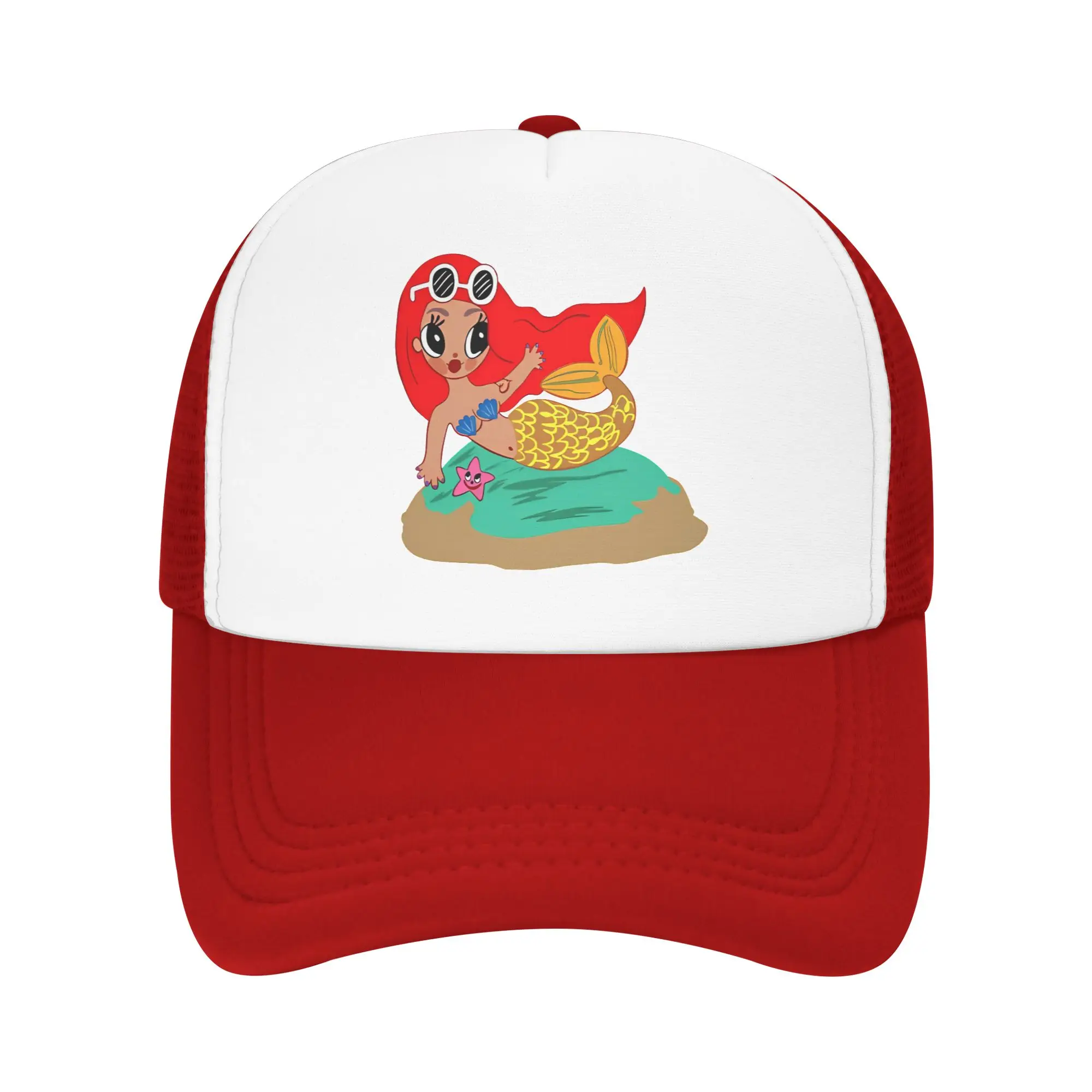 Karol G Mermaid Trucker Hats Unisex Hip Hop Reggaeton Music Dad Hat Sun Hat Golf Hats Adjustable Snapback Caps Mesh Baseball Cap