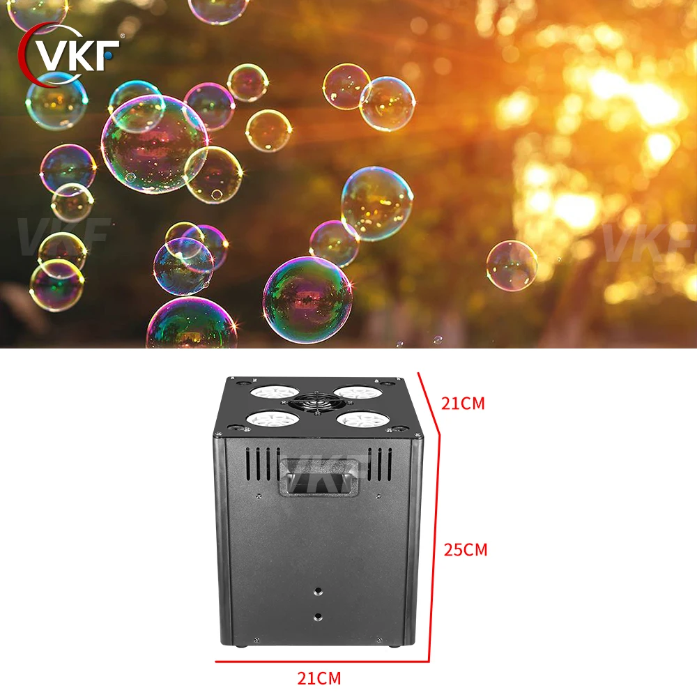 2pcs LED Smoke Bubble Machine Vertical Bubble Machine Special Equipment With DMX512 Control for DJ DISCO Wedding Performance