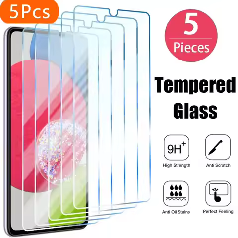 5PCS Screen Protector for Samsung A73 A53 A12 A32 A22 A52S 5G Tempered Glass for Samsung A13 A51 A41 A70 A40 A50 A71 A72 A52