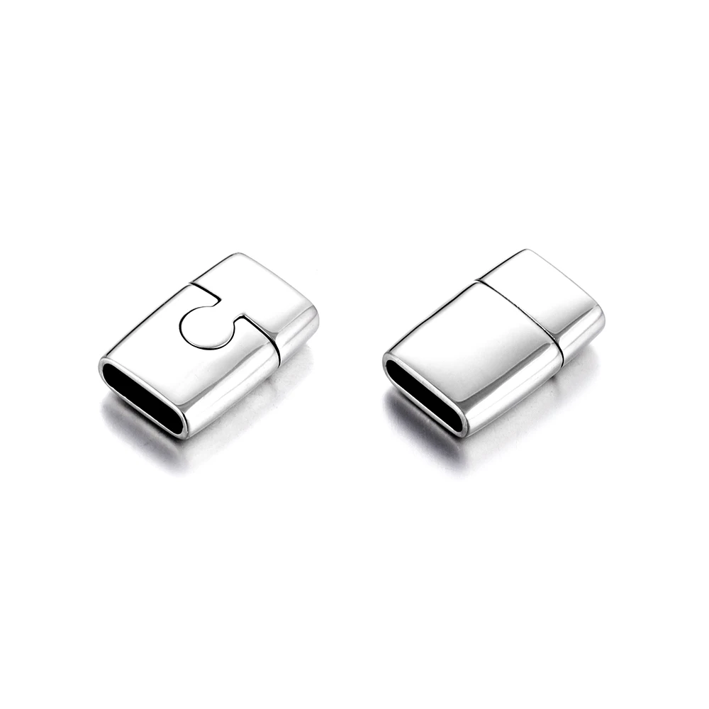 

10 Sets Stainless Steel Magnetic Clasps Bracelet Buckle for DIY Jewelry Making Clasp Accessory Wholesale