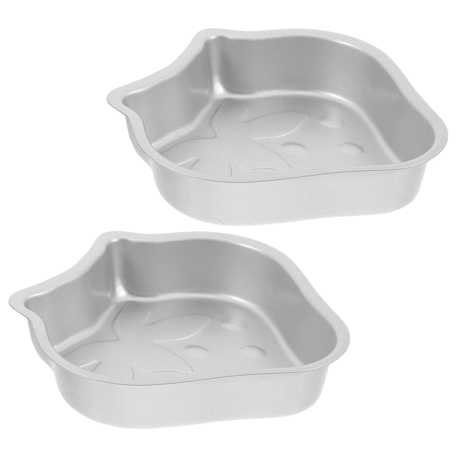 

2Pcs Mini Cake Mold Bakeware Pan Nonstick Flexible for Strawberry Heart Baking Tray Mini Cake Mold