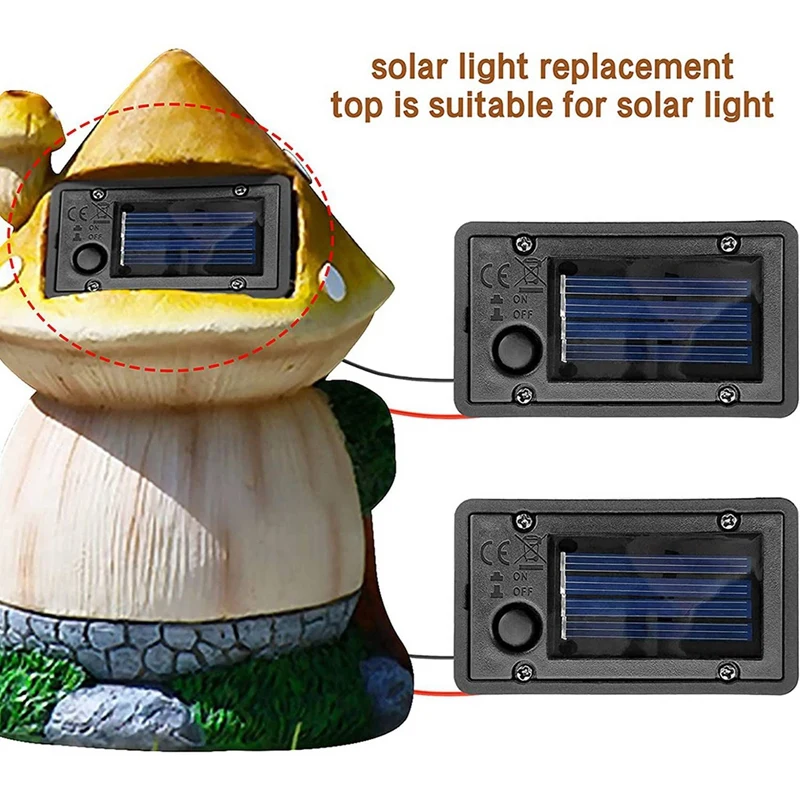 4Pcs Battery Box, Solar Lantern Light Replacement Parts Top For Outdoor Hanging Lanterns Container Home Solar Lamp