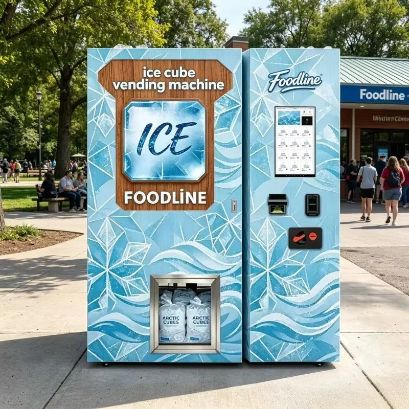 Ice Maker Vending Machine Automatic Ice & Water Vending Machine Self‑Service Cube Ice Vending Machine For Business Site