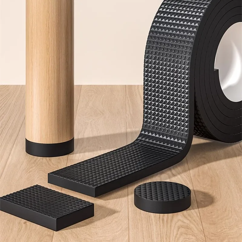 DIY Anti-slip Furniture Pads Mute Mats Bumper Damper Thick Non-Slip Pad Foot Cover Self Adhesive Table Chair Foot Protection Pad