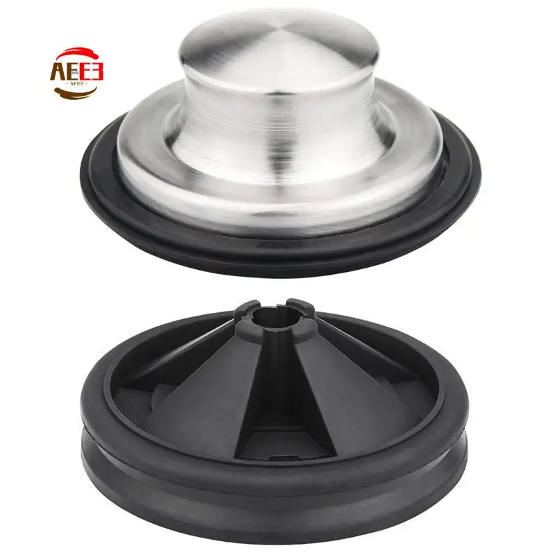 

AEE3-Garbage Disposal Splash Guards With Stainless Steel Brushed Kitchen Sink Stopper Drain Plug Set Food Waste Parts Accessorie