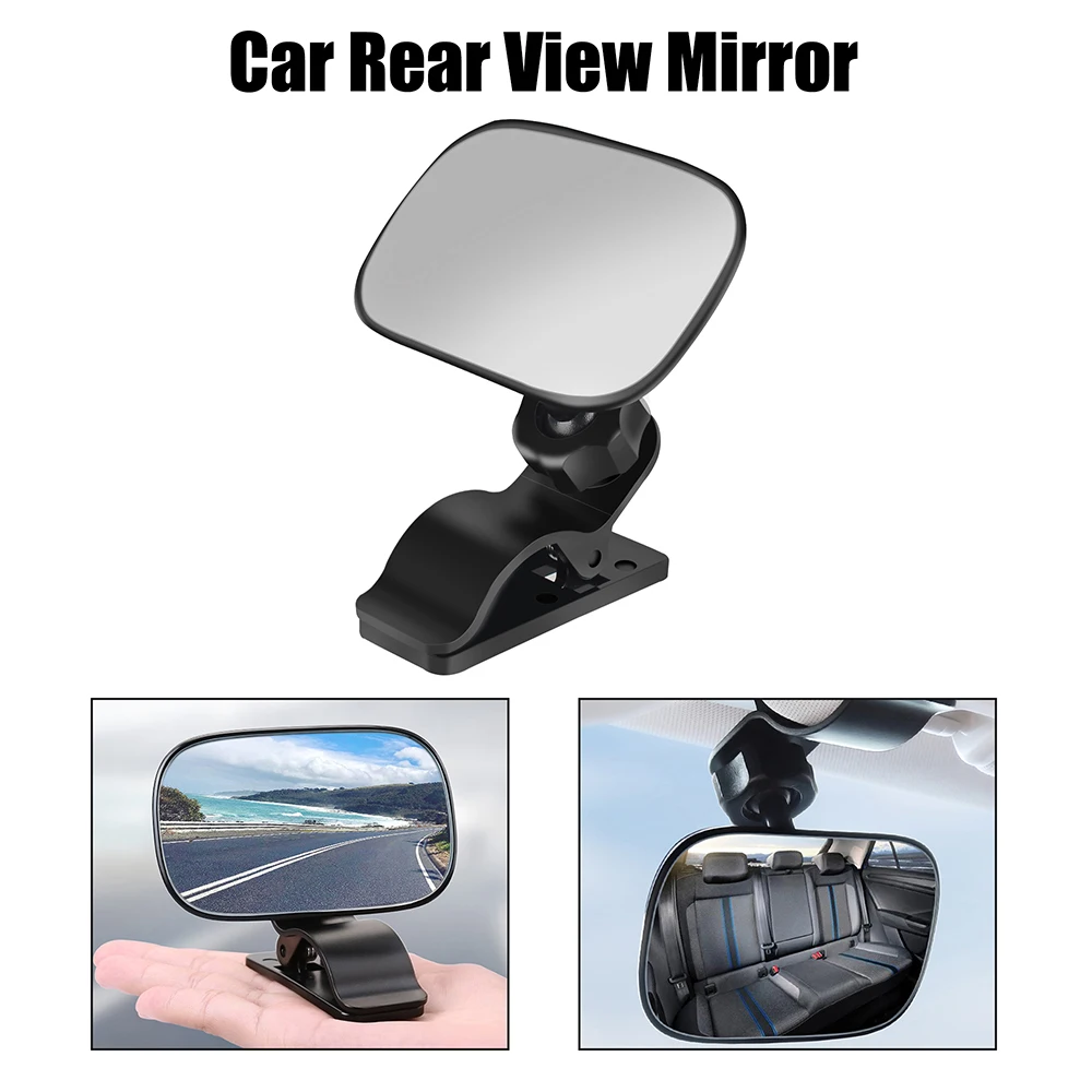 2 in 1 Auto Ornament Auto Parts Universal Mini Safety Monitor 360 Rotation Car Back Seat Baby Kids View Mirror Adjustable