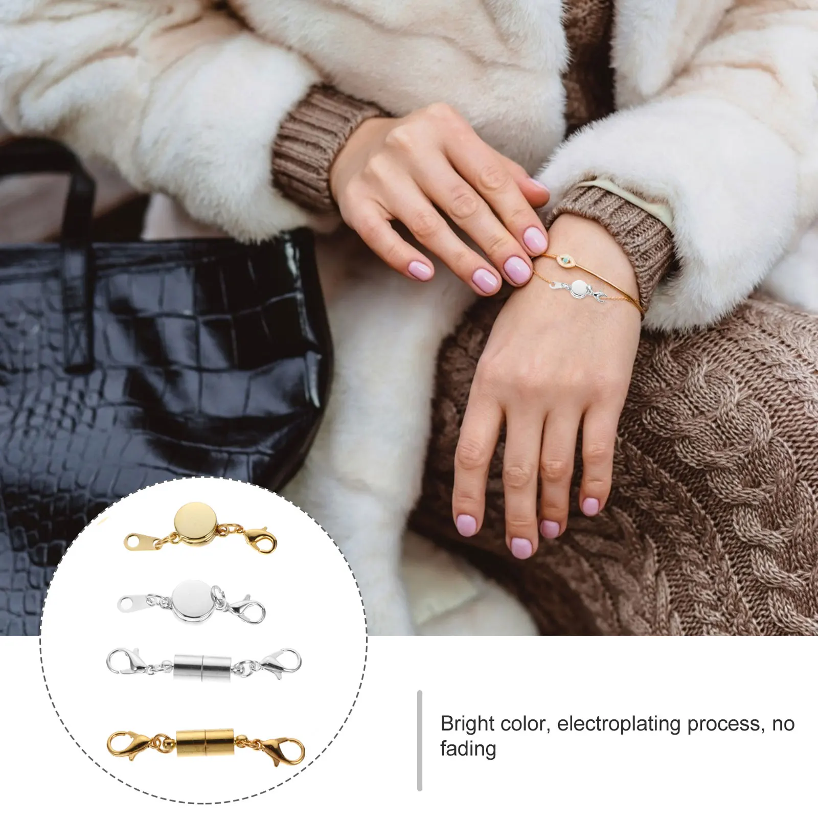 

12 шт. для ожерелья, ювелирные застежки, браслеты, DIY сплав, удлинитель браслета, застежки, удлинители браслета из сплава, детали