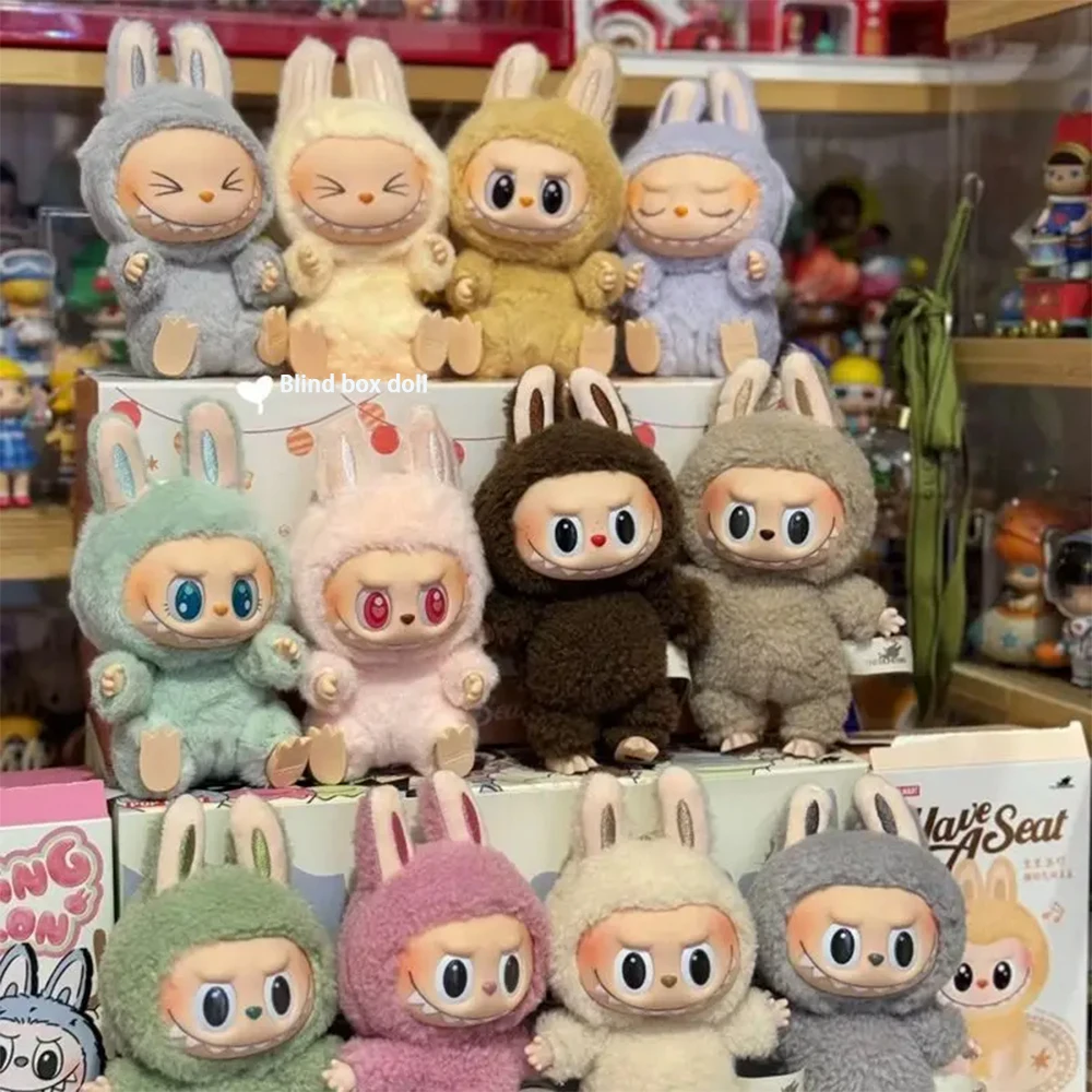 ForHigh Quality Anime Figure Labubu the monsters blind box Vinyl Pendant Doll Model Toy Cute Monster surprise box Keychain Gift