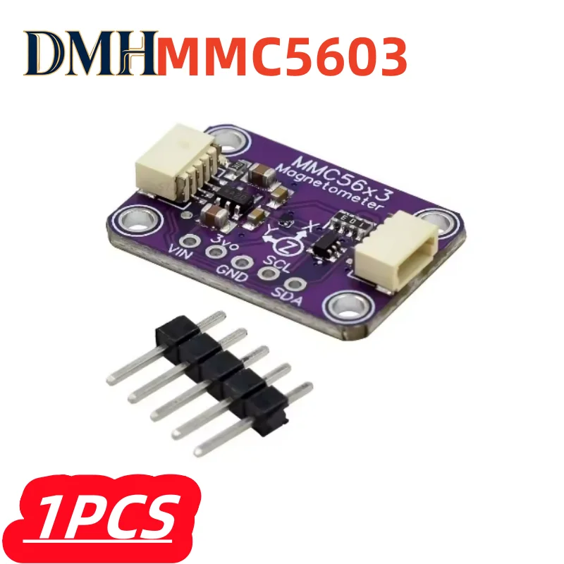 1Pcs/lot MMC5603 Triple Axis Compass Magnetometer Sensor Module Three Axis Magnetic Field Module Materiale for STEMMA QT/Qwiic
