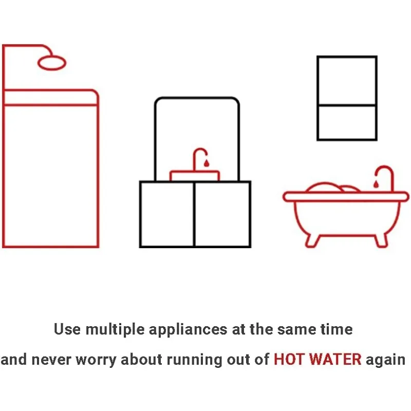 Rinnai RUCS65IN Tankless Hot Water Heater, 6.5 GPM, Natural Gas, Indoor Installation