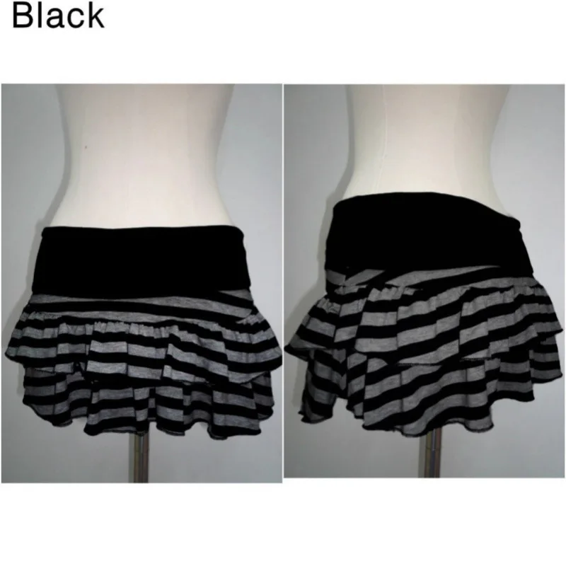 2026 New Women's Y2K Sexy Striped Color Block A-Line Mini Skirt Korean Japanese Streetwear Harajuku Niche Versatile Summer Skirt