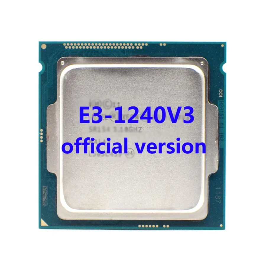 E3-1240V3 Official Verasion CPU  Xeon  rocessor 3.4Ghz 4-Core 8M TPD 80W FCLGA1150 For H81/B85 Motherboard