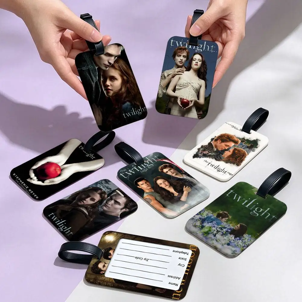 Classic Movie Twilight PVC Anti lost Luggage Identifier Tag Removable Information Card Holder Travel Baggage Tag