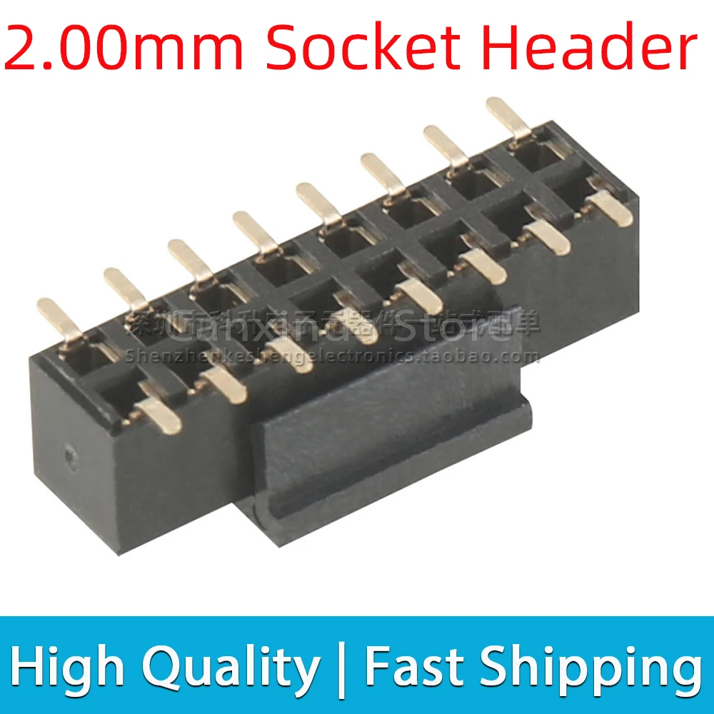 2pcs 621316242921 2*8P 16P 16 Pin 2.00mm Female SMT Straight Dual Bottom Entry Socket Header