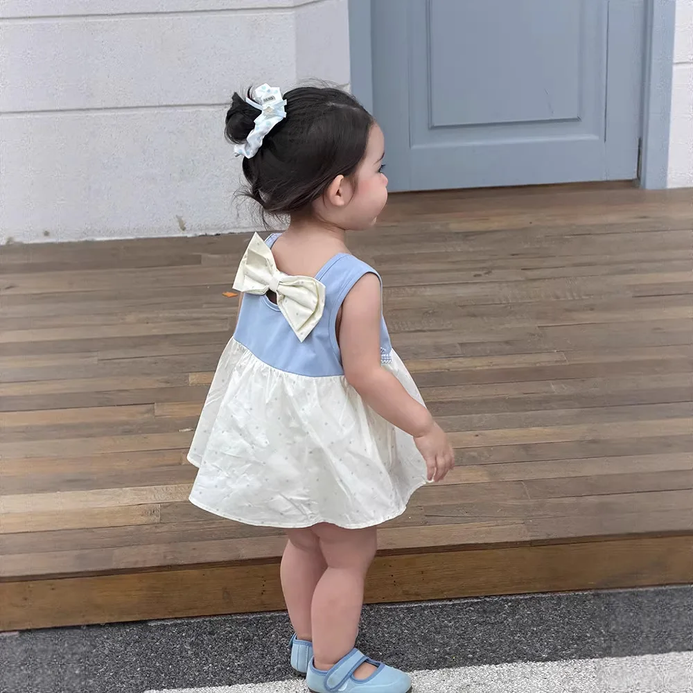 Summer clothes, baby western-style jumpsuit, super cute princess bag, fart clothes, skirt, summer outdoor wear