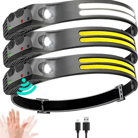 6-Mode COB Sensor Headlamp