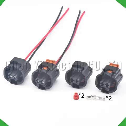 Enchufe impermeable automotriz del arnés de cables del inyector de combustible del conector de 2 pines 13669863 13106045   P P P P 00142877   Para Peugeot Citroen Renault