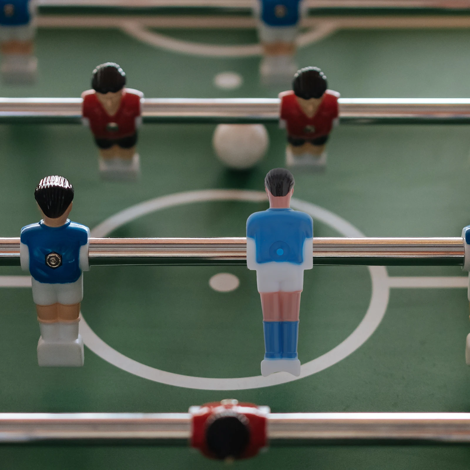 

10 Pcs Mini Foosball Table Soccer Player Figures Replacement Parts Repair Guys Toy Set Compact Portable Game Office Home Use