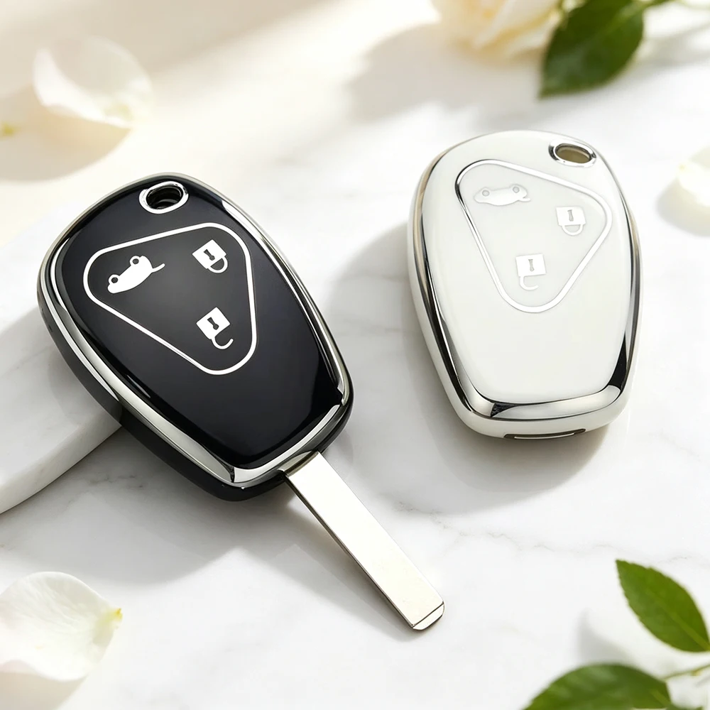 3 Buttons Car Key Shell Remote Fob Cover Case for Renault Trafic Vivaro Primastar Movano Kangoo 2 Clio 3 Protector Keychain