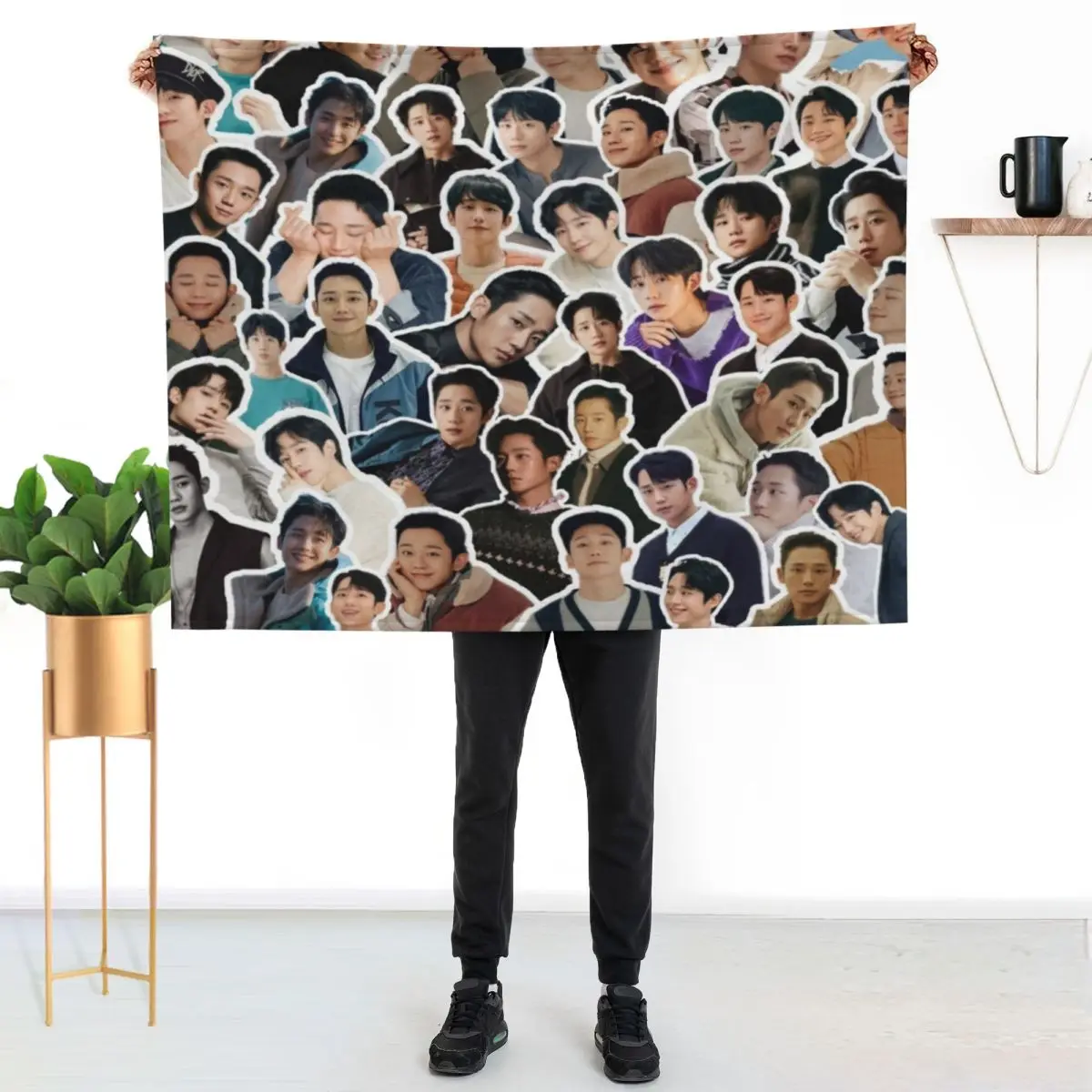 

Jung Hae In Throw Blanket Portable Lightweight Blanket for Travel Camping