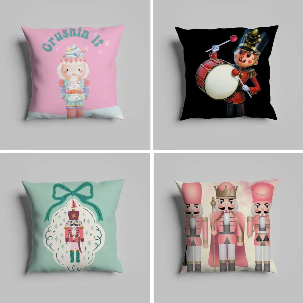 

Merry Christmas Nutcracker Pillow Case luxurious home office, sofa decorative Multi sized car seat cushions, pillowcases