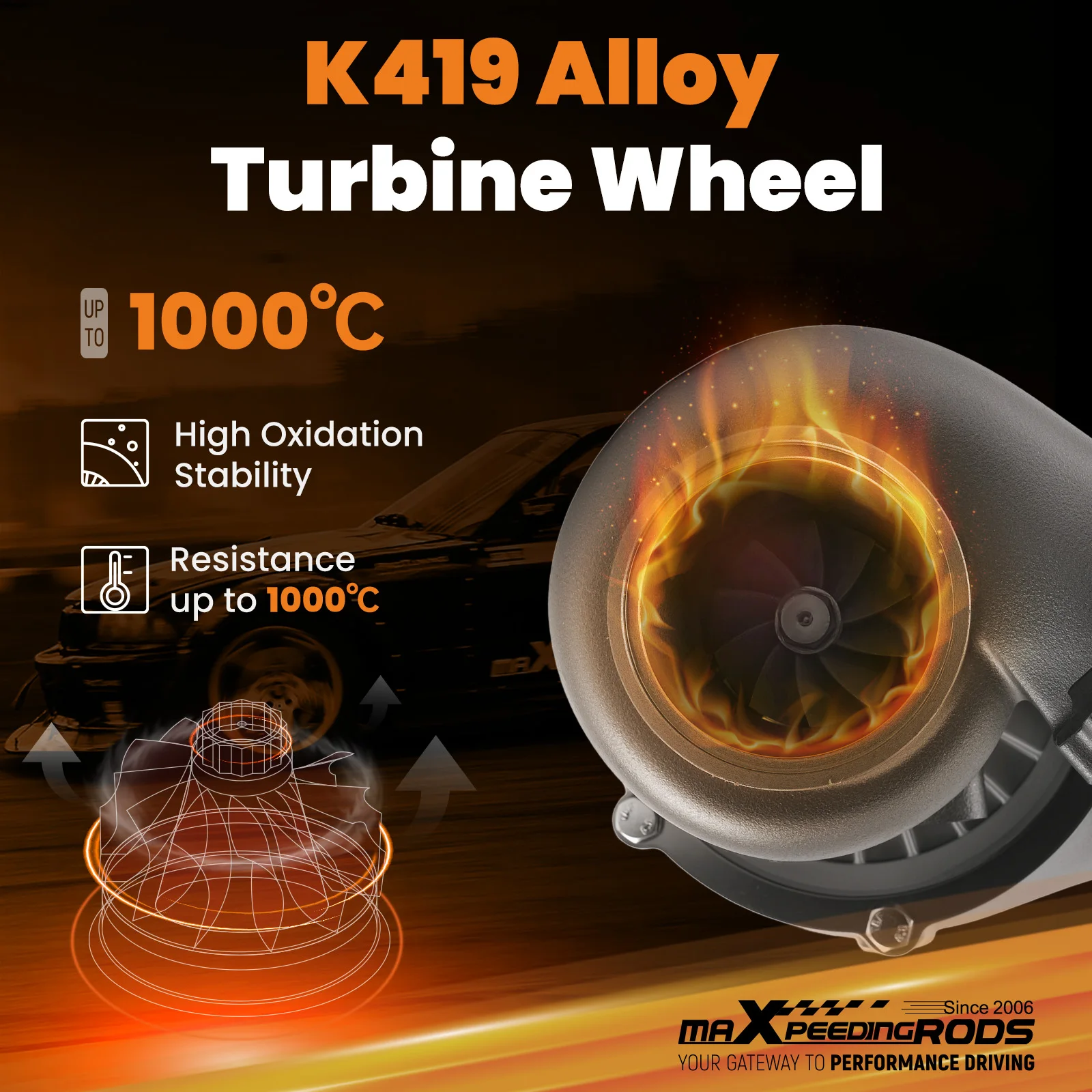 Upgrade Billet Turbo GT30 GT3037 GT3076 T3 Flange Water Cooled  Turbocharger