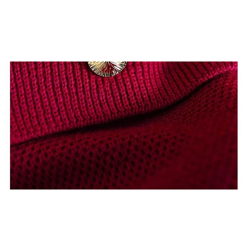 Women Autumn Winter Fashion Simplicity Button Solid Color Knitting Women Clothes Elegant Sweater Cardigan Long Sleeve O-neck Top