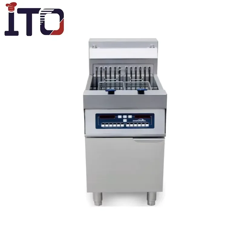 for KFC Commercial Programmable Electric Deep Fryer Open Vat Stainless Steel Restaurant Kitchen Equipment Fast Food Chain