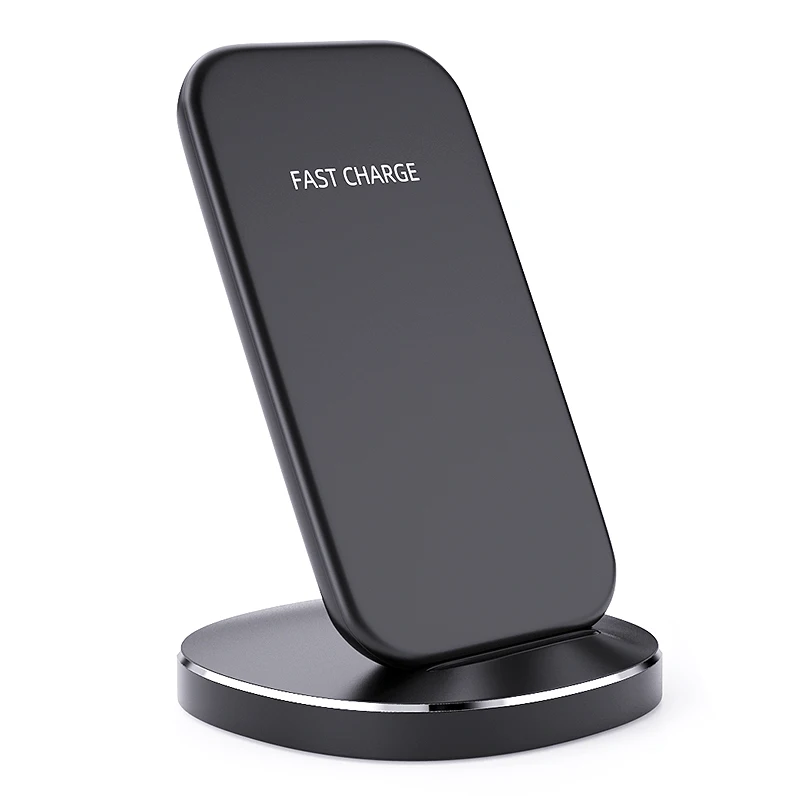 QI wireless charger mobile phone holder 10W fast charger base for iPhone Samsung OnePlus Xiaomi Huawei standing type