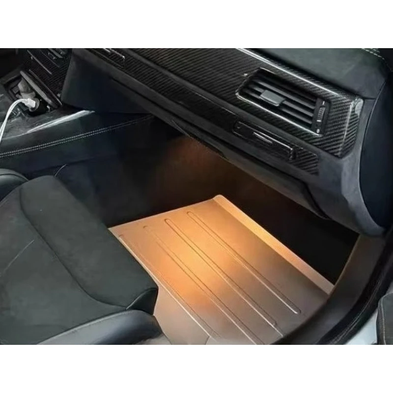 Oiomotors Aluminum Front Track Floor Mat Set for E90 E92 E93 3 Series and M3