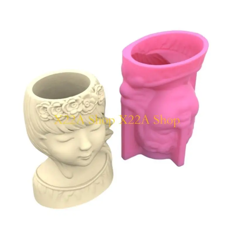 

Уникальный венок для девочек, цветочный горшок, сочная форма для цветов, DIY ремесленный инструмент, антипригарное покрытие