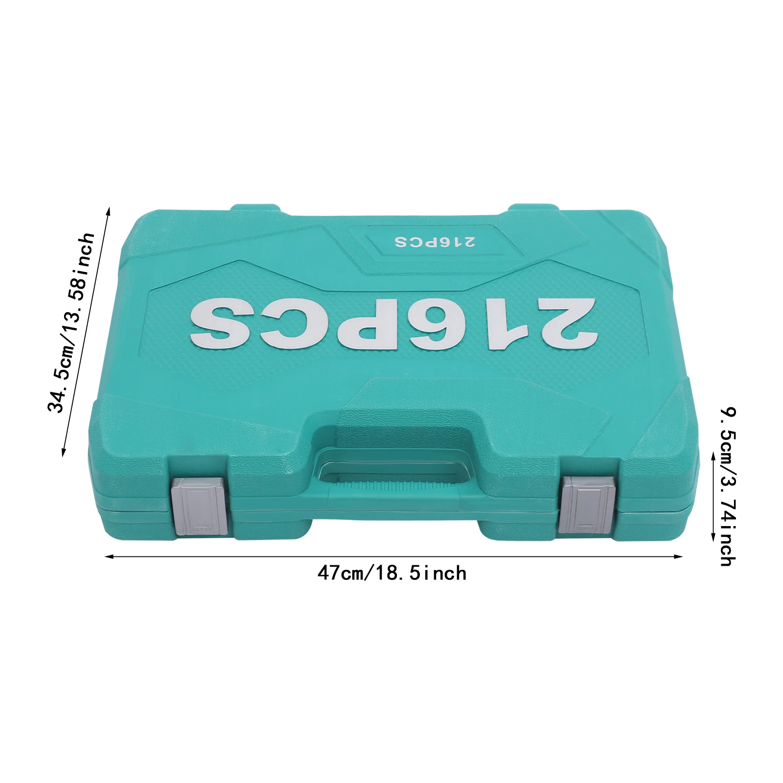 

Набор инструментов Green Socket Ratchet Box, 216 предметов: торцевые ключи и трещотки для строительных работ, в кейсе