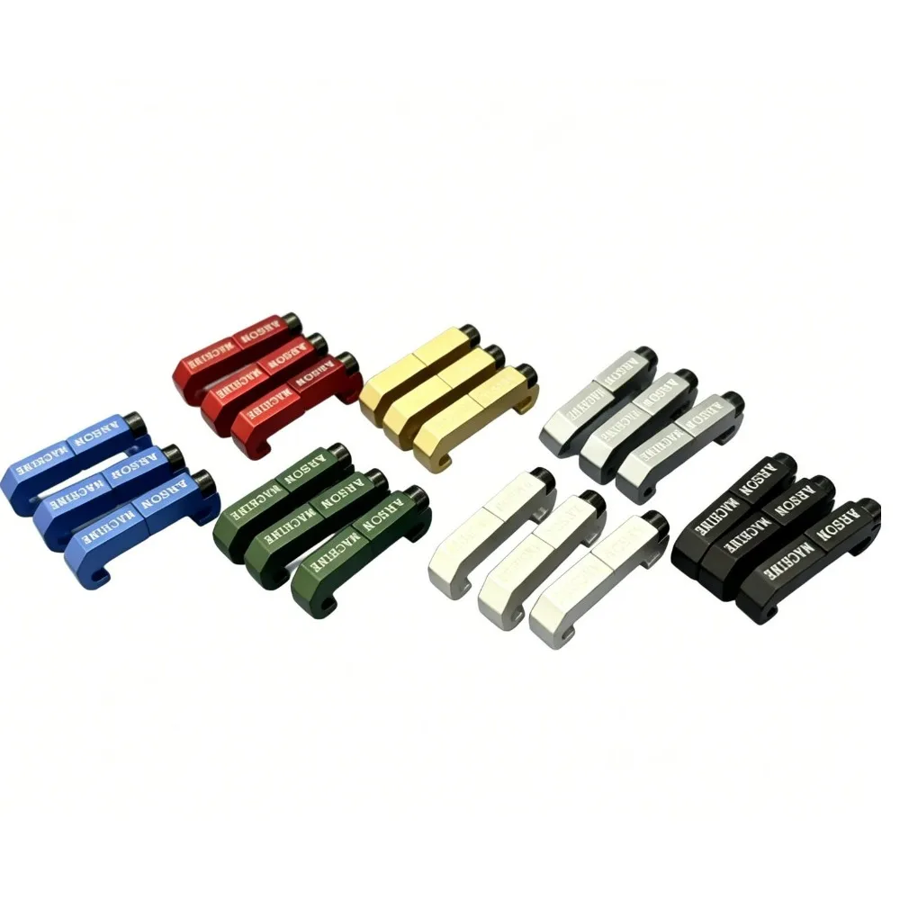 3PCS/Set M-LOK  20mm Picatinny Weaver Rail Hook Aluminum Clip Outdoor Sport Accessory Multiple Colors - view 2