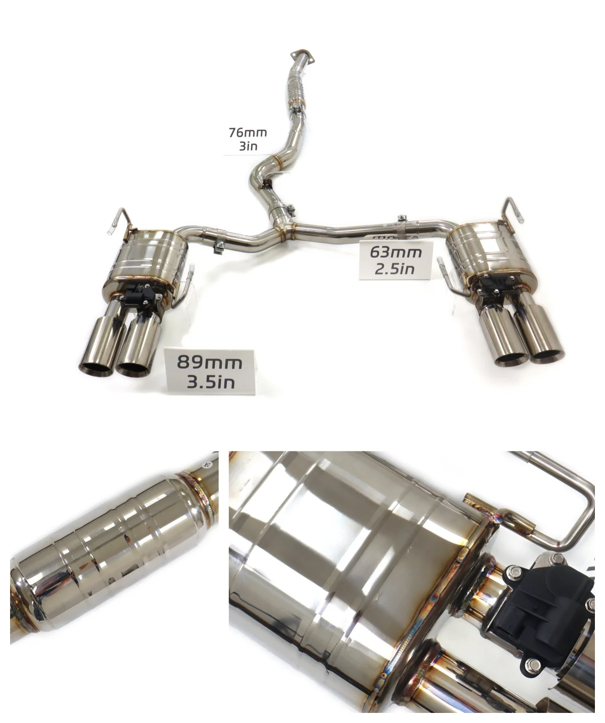 

Для Subaru WRX 2.4T 2020+ выхлопная система Catback с клапаном, нержавеющая сталь, премиальный спортивный звук, плавная отдача, прямая установка HMD
