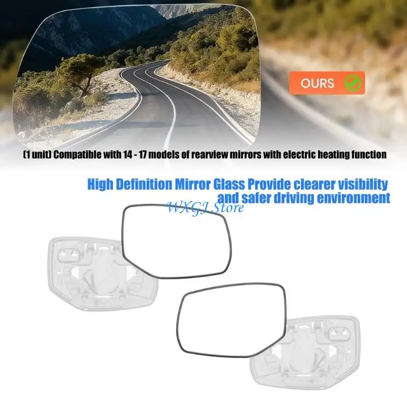 37JE Car Safety Focused Heated Exterior Mirror Ensuring Clear Rear Visibilities in Snow Rain Fog Supporting Secure Maneuvers