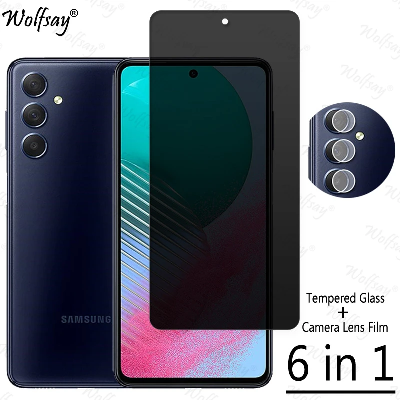 Privacy Screen Protector For Samsung Galaxy M54 Anti-Spy Tempered Glass For Samsung M54 M 54 Camera Glass For Samsung M54 Glass