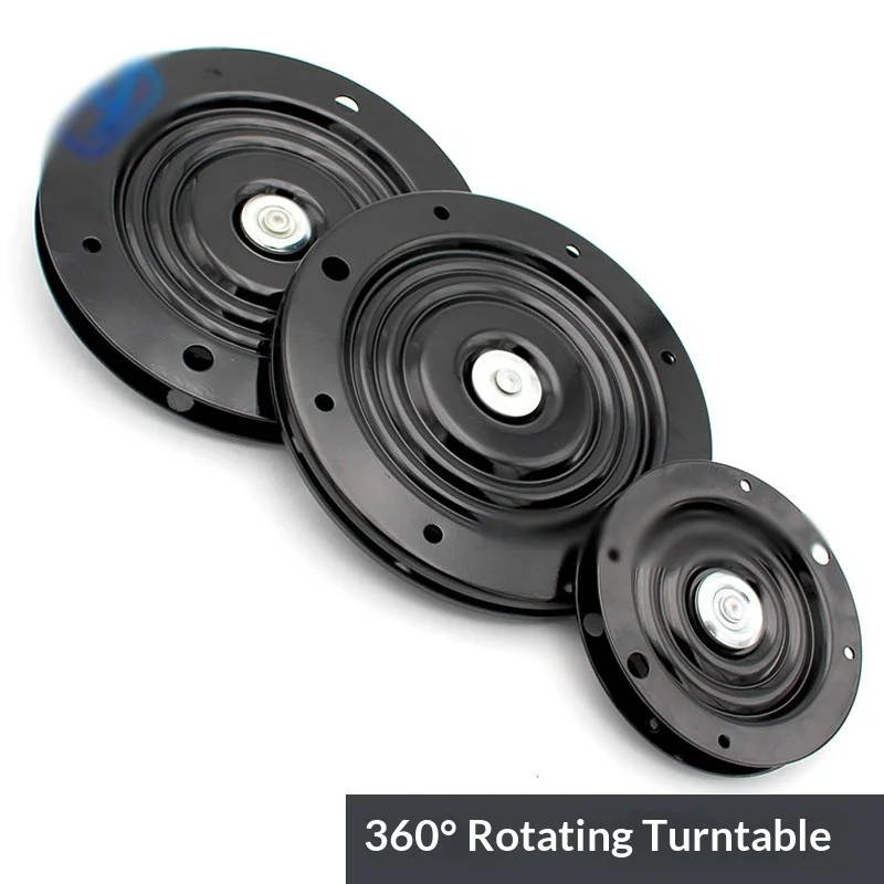 6-inch/10-inch Thick Round Full Bead Turntable Bar Chair TV Rotating Base Furniture Bearings Universal Turntable Accessories