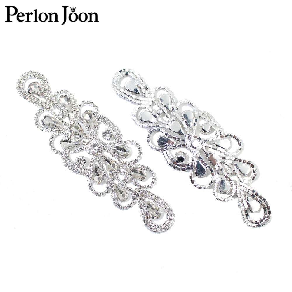 1 PCS exquisite small rhinestone crystal applique glass patch decoration DIY sewn on bridal headwear wedding shoe accessories